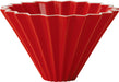 Mino porcelain, Origami dripper small, red