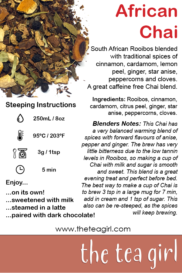 The Tea Girl - Roobios Chai Herbal Tea