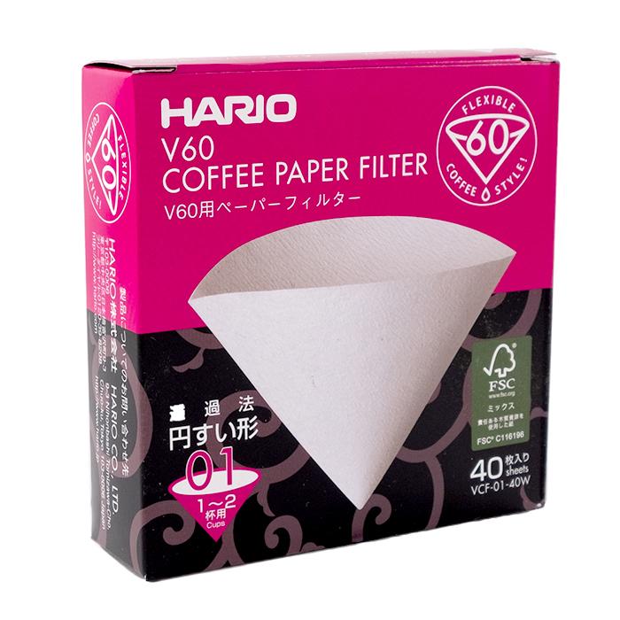 Hario - V60-01 Paper Filters 40 pack