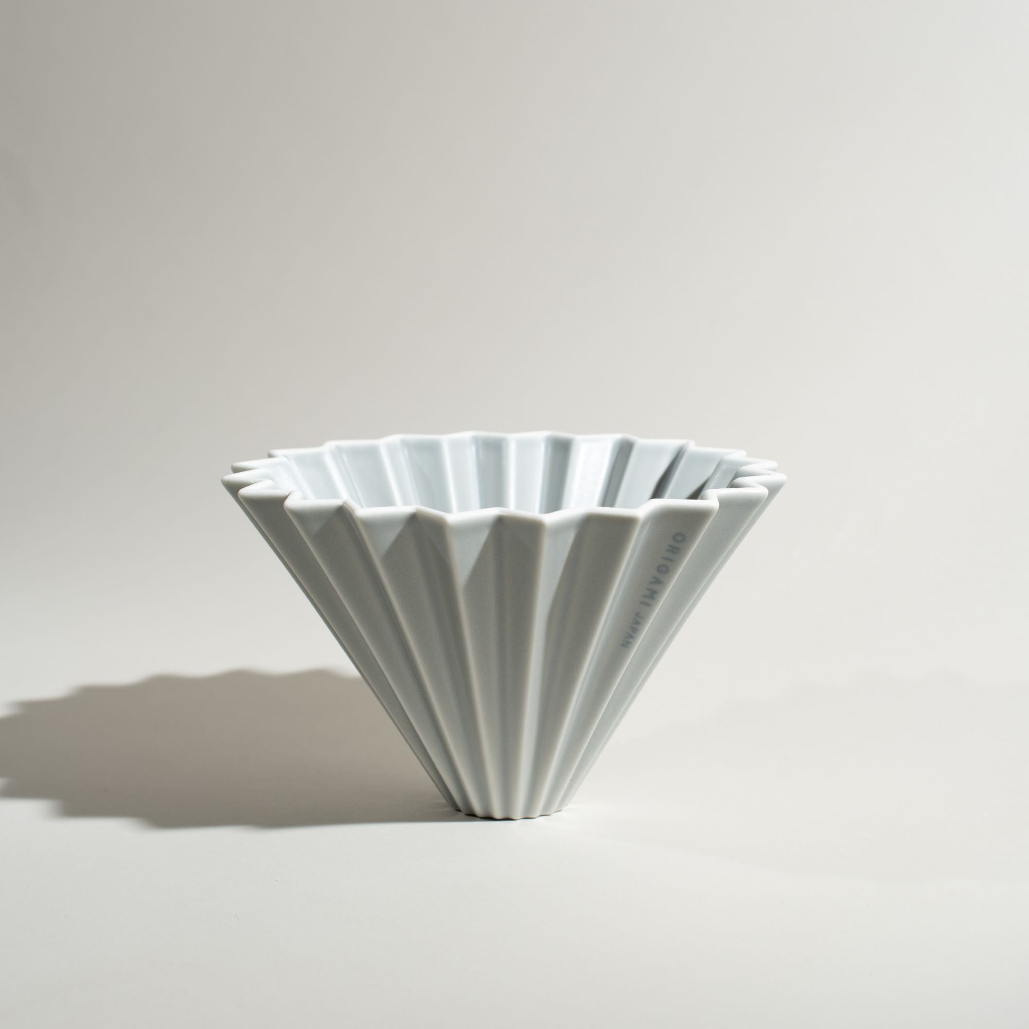 Mino porcelain, Origami dripper, Matte Grey
